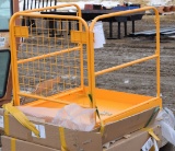 184. 281-631, Unused 36 X 36 Man Lift Cage with Pallet fork Channel, Tax