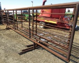 239 231 (4) 24 FT. Free Standing Cattle Panels with Mixed Legs, Your Bid x 4, Tax