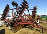 293. 237-350, CIH Model 490 28 FT. Hyd. Fold Disc, 3 Bar Harrow, Tax / Sign