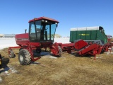 328. 242-317. CIH Model 8830 Diesel Self Propelled Windrower, Cab, Air, Hea