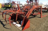 407. 238-594, Farm Hand F 228 Loader, 8 FT. Bucket, 4 Tine Grapple Fork, Ca