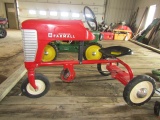 52B 354-793 Tin Pedal Tractor, Farmall Graphic, Tax