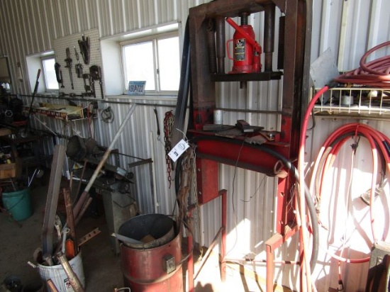 879. Shop Built 20 Ton Hydraulic Press