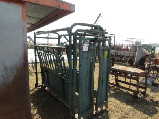 481. Big Valley Model 7272 Full Squeeze Cattle Working Chute,  Head Gate, S