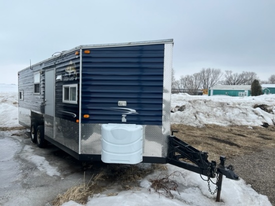 2012 8’x21’V American Surplus The Mille Lacs Ice Castle Fish House on Tandem Axle HYD Frame,