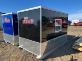 Unused 6’X10’ Little Skidder Fish House, 6 Holes, Spear Hole, Hitch