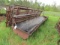 1866. 20 FT. Rubber Belt Feed Bunk with Feed Rail Side