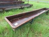 1864. Steel 16 FT. Long X 22 Inches Wide X 2 FT. High Steel Feed Bunk, Mino