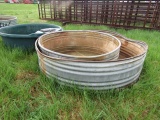 1885. 6 FT. & 7.5 FT. Round Stock Tanks, Your Bid is For the Pair