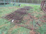 1889. Pile of 24 FT. Long X 62 Inches High Continuous Fencing Panels. Appro