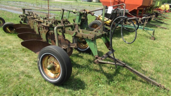 949. John Deere 4 x 14 Inch Pull Type Trip Beam Plow, Coulters