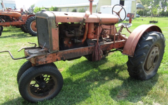 990. Allis Chalmers WC Tractor, Hand Crank, Engine is Free but Not Running,