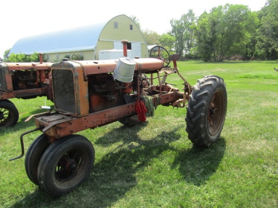 991. Allis Chalmers Model WC Tractor, Hand Crank, Engine is Free But not Ru
