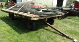 972. Minnesota 4 Wheel Wagon with 8 FT. X 14 FT. Wooden Flat Bed