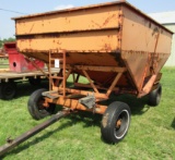 977. Minnesota 250 Gravity Box on MN 7 Ton Four Wheel Wagon, Ext. Pole