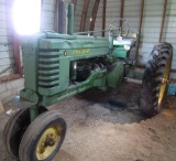 988. Late Model John Deere B, Square Axles, Good 12.4 X 38 Inch Rear Tires,