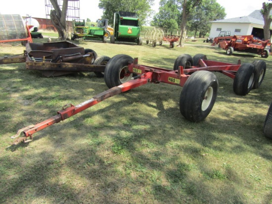 1336. H&S Model HDS 1614. Tandem Axle Wagon, 14L-16.1 Tires, Ext. Pole ( Some Welding on Pole