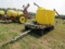835. 1300 Gallon Poly Tank, Hydraulic Transfer Pump on 87 Inch X 15 FT. Alu