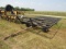 860. Nice Harms Steel 10 FT. X 20 FT. Bale Rack on Harms HD 4 Wheel Wagon,