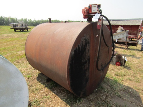 802. 1000 Gallon Fuel Barrel with Tuthill Electric Meter Pump