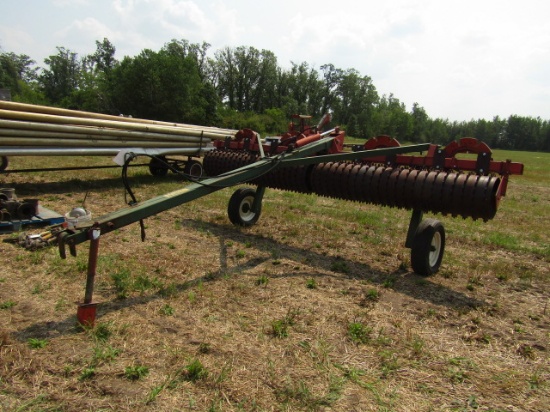 820. Brillion 14 FT. Packer on Hydraulic Transport with Extra Weights