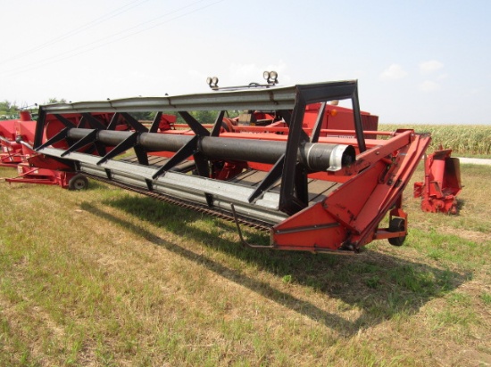 864. Hesston Model 6450 Hydrostatic Windrower, Chrysler Industrial Slant 6