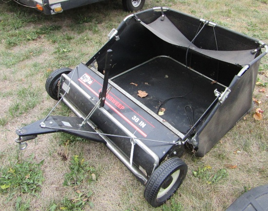 601. AGRI-FAB 38 INCH PULL TYPE LAWN SWEEPER