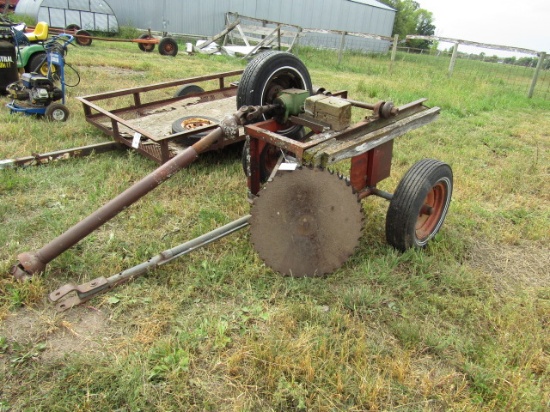 266. PORTABLE PTO SAW RIG WITH 4 BLADES