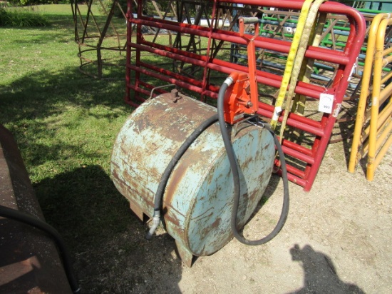 902. 50 GALLON +/- PICKUP FIELD SERVICE FUEL TANK WITH HAND PUMP