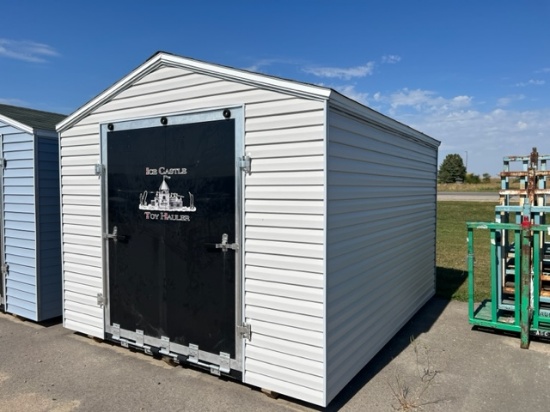 30. 10’ x 12’ Storage Shed With 64” Fold Down Ramp Door