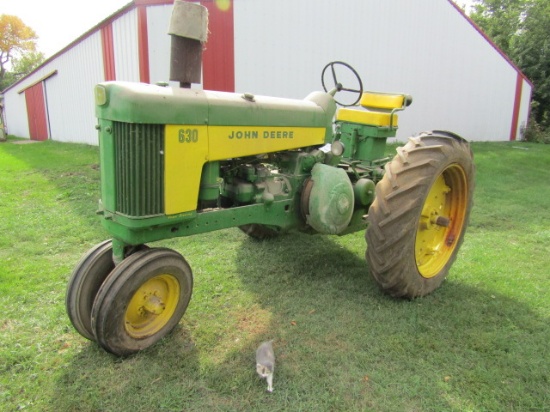 # 959. 1959 John Deere 630, Gas, NF, Roll-O-Matic, Single HYD, 13.6-38 Rear