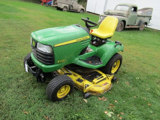 # 976. John Deere X724 Ultimate Lawn Tractor, 4 Wheel Steer, Kawasaki Engin