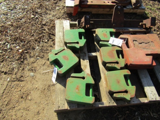 803. (6) JOHN DEERE UTILITY TRACTOR SUITCASE WEIGHTS, YOUR BID IS FOR THE E