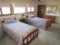 1042. COMPLETE SET INC. 2 SINGLE BEDS, 2 CHEST OF DRAWERS, NIGHT STAND, VAN