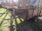975. 2 WHEEL UTILITY TRAILER WITH WOODEN SIDES, 57 INCH X 8FT. YOUR BID PLU