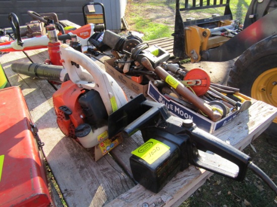 1020. CRAFTSMAN ELECTRIC CHAIN SAW, STIHL GAS LEAF BLOWER