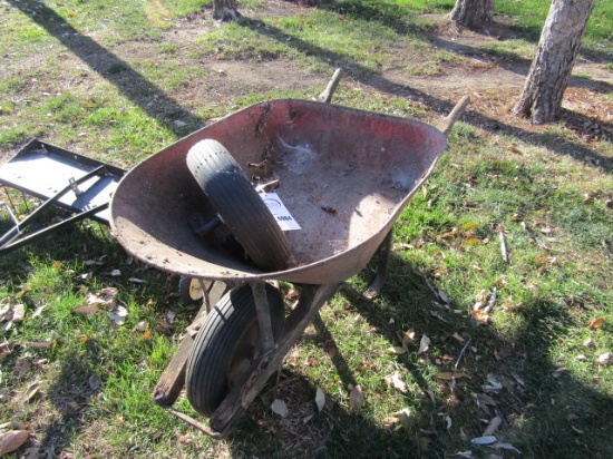 984. WHEEL BARROW WITH EXTRA TIRE