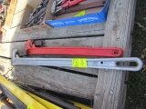 1002. 48 INCH AND 36 INCH PIPE WRENCHES