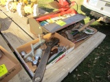 1008. (4) ADJUSTABLE WRENCHES, PULLER, HAMMERS, BULL SNAPS AND MISC.