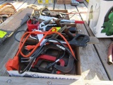 1014. (2) COME-ALONGS, BLOCK PLANE, C CLAMPS, GREASE GUN, DRAW PINS