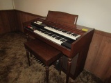 1027. LOWERY DOUBLE KEYBOARD ELECTRIC ORGAN