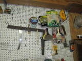 948. PAINT BRUSHES, SCRAPERS, SQUARE, MISC. RELATED ITEMS