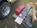 990. PAIR OF 6 FT. ALUMINUM MESH ATV RAMPS, CAR RAMPS,
