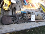 999. GEAR DRIVE DEHORNER, COME ALONG, 2 FT. LEVEL, BLOCK AND TACKLE