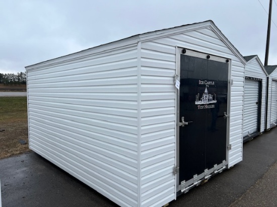 260. 10’ x 14’ Storage Shed, 66” Ramp Door, Side Service Door