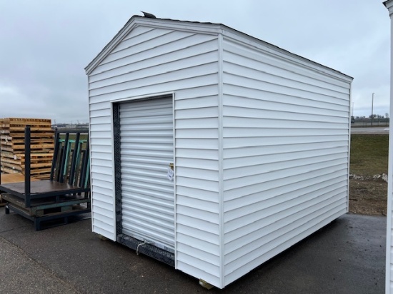 265. 8’ x 12’ Storage Shed, 4’ Rollup Door