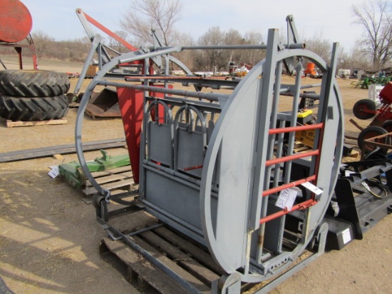 1462. 301-947. TILTING CALF CHUTE WITH SELF LOCKING HEAD GATE, TAX