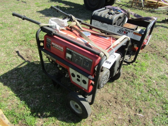 4. HONDA MODEL EM 5000 GAS POWERED GENERATOR