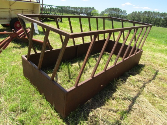 205. STEEL 4 FT. X 9 FT. BOTTOMLESS HAY FEEDER