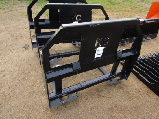 1002. 435-1200. UNUSED KC 42 INCH SKID LOADER PALLET FORKS, TAX